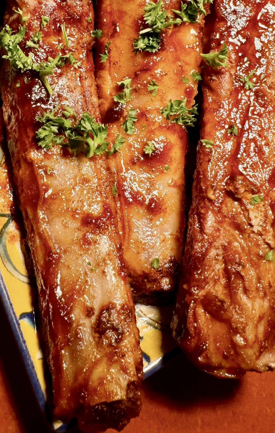 Slow-cooked pork belly with caramelised red onion jam